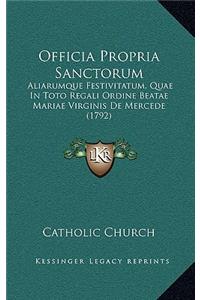 Officia Propria Sanctorum