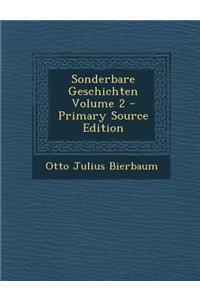 Sonderbare Geschichten Volume 2