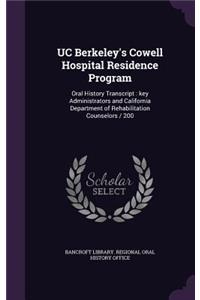 UC Berkeley's Cowell Hospital Residence Program