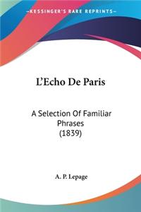 L'Echo De Paris