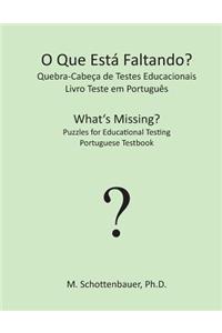 O Que Está Faltando? Quebra-Cabeça de Testes Educacionais