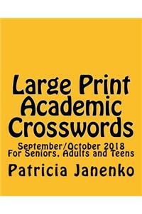 Large Print Academic Crosswords