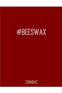Notebook for Cornell Notes, 120 Numbered Pages, #BEESWAX, Burgundy Cover