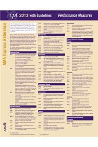 CPT 2013 Express Reference Coding Card Category II: Performance Management