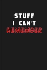 Shit I Can't Remember