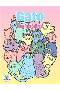 Gato Libro Para Colorear