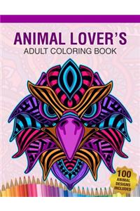 Animal Lover's Adult Coloring Book