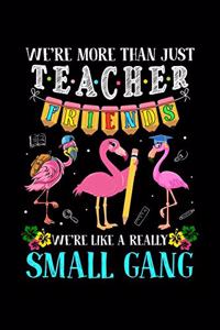 Were More Than Just Teacher Friends Were Like A Really Small Gang