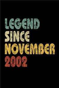 Legend Since November 2002