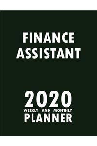 Finance Assistant 2020 Weekly and Monthly Planner