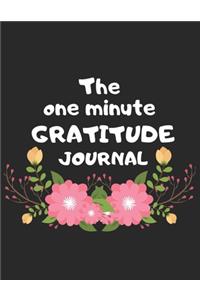 The one minute gratitude journal