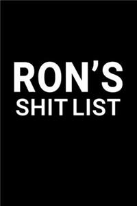 Ron's Shit List
