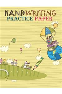 Handwriting Practice Paper. Kindergarten Workbook. Letter Tracing For Preschool. Handwriting Practice Notebook For Toddlers