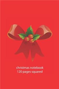 christmas notebook 120 pages squared