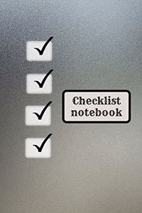 Checklist logbook for teens and adults