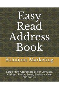 Easy Read Address Book