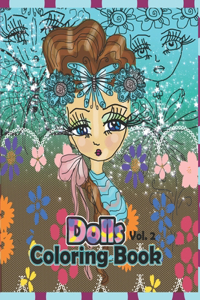 Dolls Coloring Book