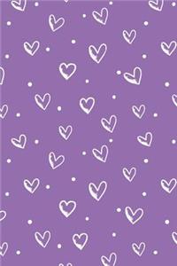 Cute Hearts Notebook