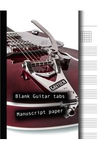 Blank Guitar tabs manuscript paper