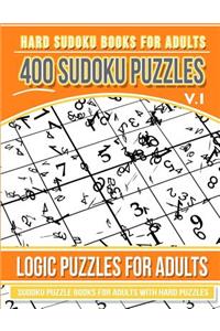 Hard Sudoku Books for Adults 400 Sudoku Puzzles Vol 1