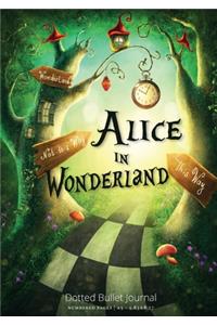 Alice in Wonderland Dotted Bullet Journal