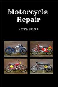 Motorcycle Repair Notebook
