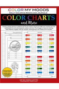 Color Charts and More by Color My Moods Adult Coloring Books and Journals