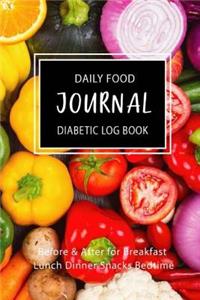 Daily Food Journal Diabetic Log Book