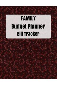 family budget planner and Bill Tracker