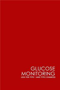Glucose Monitoring Log for Type 1 and Type 2 Diabetes