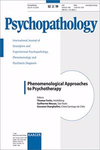 Phenomological Approaches to Psychotherapy