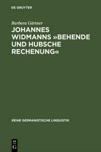 Johannes Widmanns »Behende Und Hubsche Rechenung«
