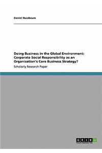Doing Business in the Global Environment