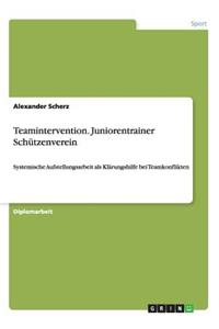 Teamintervention. Juniorentrainer Schützenverein