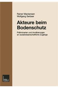 Akteure beim Bodenschutz