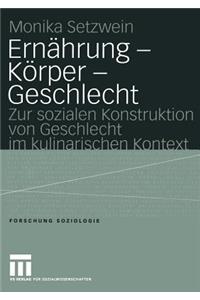 Ernährung — Körper — Geschlecht