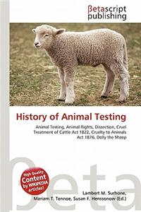 History of Animal Testing