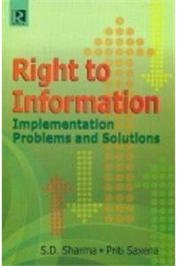 Right to information implementation problems and solutions