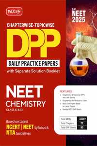 MTG Chapterwise Topicwise DPP NEET Chemistry (Daily Practice Papers) With Separate Solution Booklet | Mock Test Papers & OMR Sheet | Based on Latest NEET Exam 2025 Pattern [Paperback] MTG Editorial Board