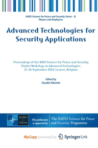 Advanced Technologies for Security Applications