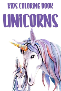 Kids Coloring Book Unicorns