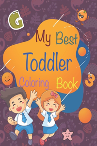 My best toddler coloring book