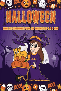 Halloween livre de coloriage pour les enfants de 4 à 8 ans