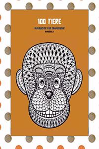 Malbücher für Erwachsene - Mandala - 100 Tiere