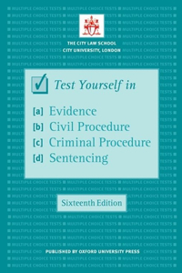 Test Yourself in Evidence, Civil Procedure, Criminal Procedure & Sentencing