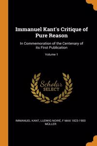 Immanuel Kant's Critique of Pure Reason