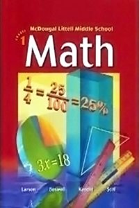 McDougal Littell Middle School Math Florida: Warm-Up Transparencies with Fcat Practice Course 1