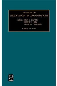 Research on Negotiation in Organizations