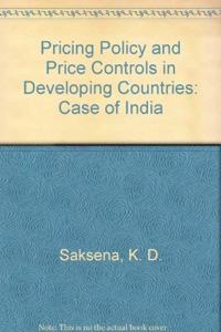 Pricing Policy and Price Controls in Developing Countries