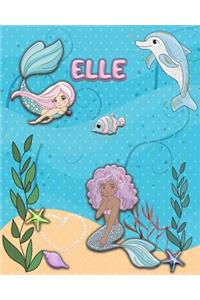 Handwriting Practice 120 Page Mermaid Pals Book Elle: Primary Grades Handwriting Book K-2